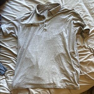 Ping Gray Polo Shirt Classic Knit Design